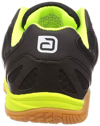 Andro Cross Step Table Tennis Shoes, Wide Type, 352208, Black x Neon Yellow, Size 25.0 cm