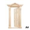 1:12 Maison de Poupée Simulation Porte Meubles Miniatures Bricolage Porte en Bois Accessoires Maison de Poupée