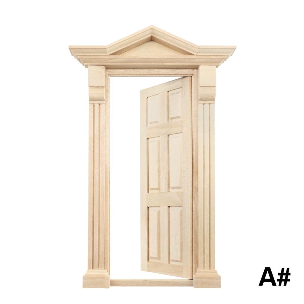 1:12 Maison de Poupée Simulation Porte Meubles Miniatures Bricolage Porte en Bois Accessoires Maison de Poupée