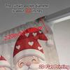 2pcs,Curtains Cute Santa Couple Christmas Hearts (2) Popular Light Filtering Curtains Prints Light Filtering Curtains