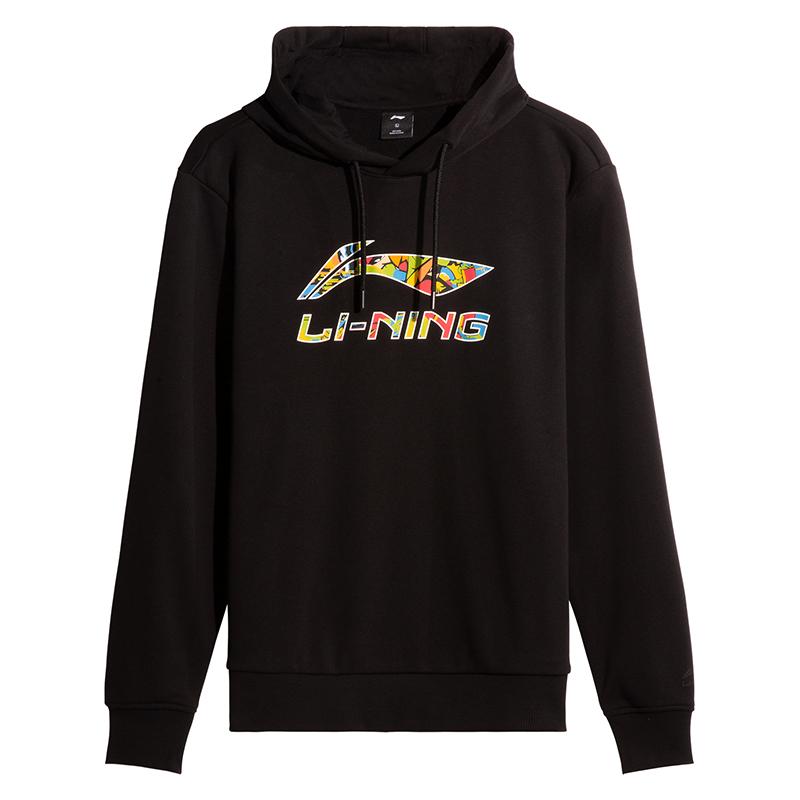 Li Ning Sweatshirts Men s Black Crew Neck Moderate AWDVJ01-2 2XL