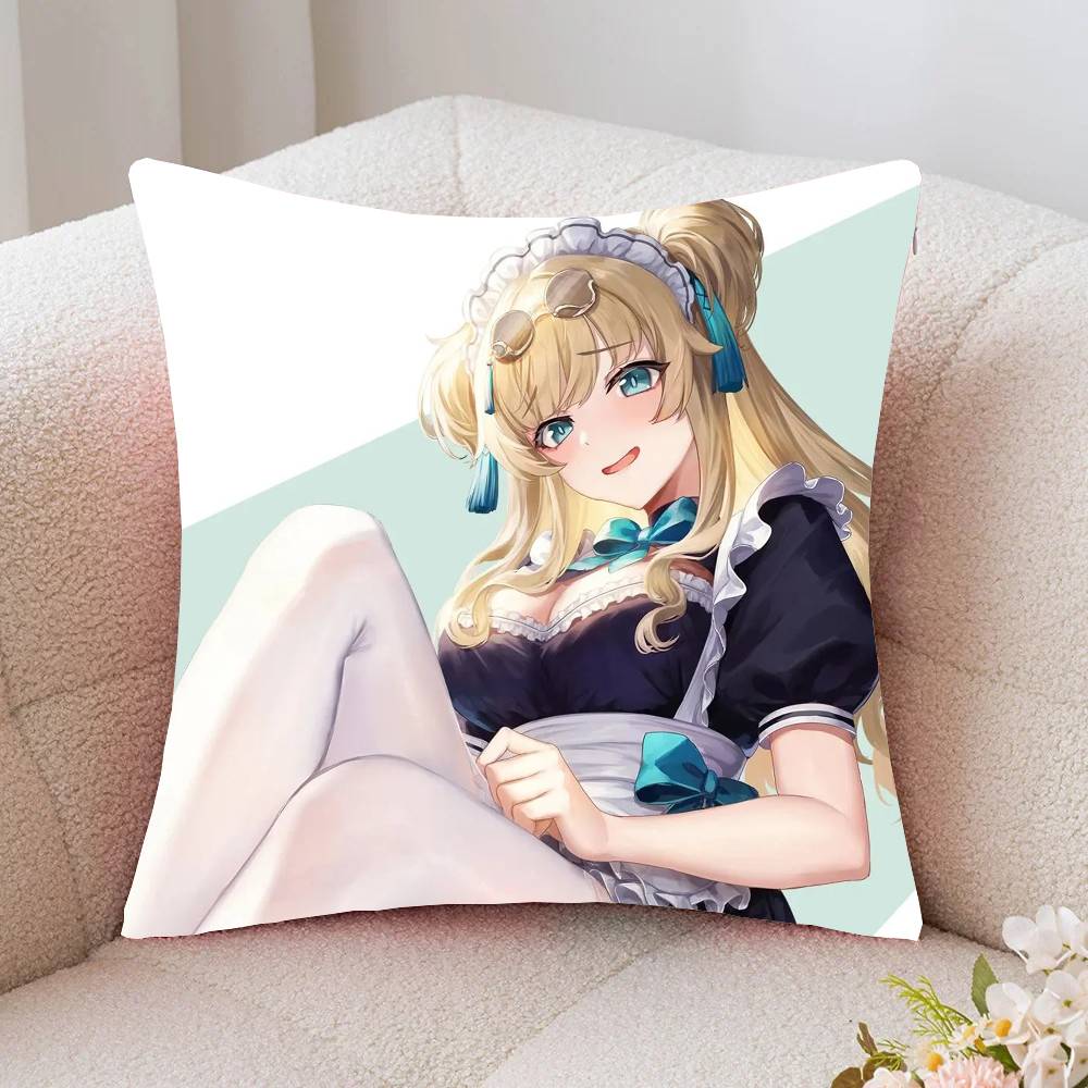 Songque Animated Game H-Honkai Impact 3rd Pillow Case Fashion Square Pillowcase Bedroom Sofa Room Ins Decoration Leisure