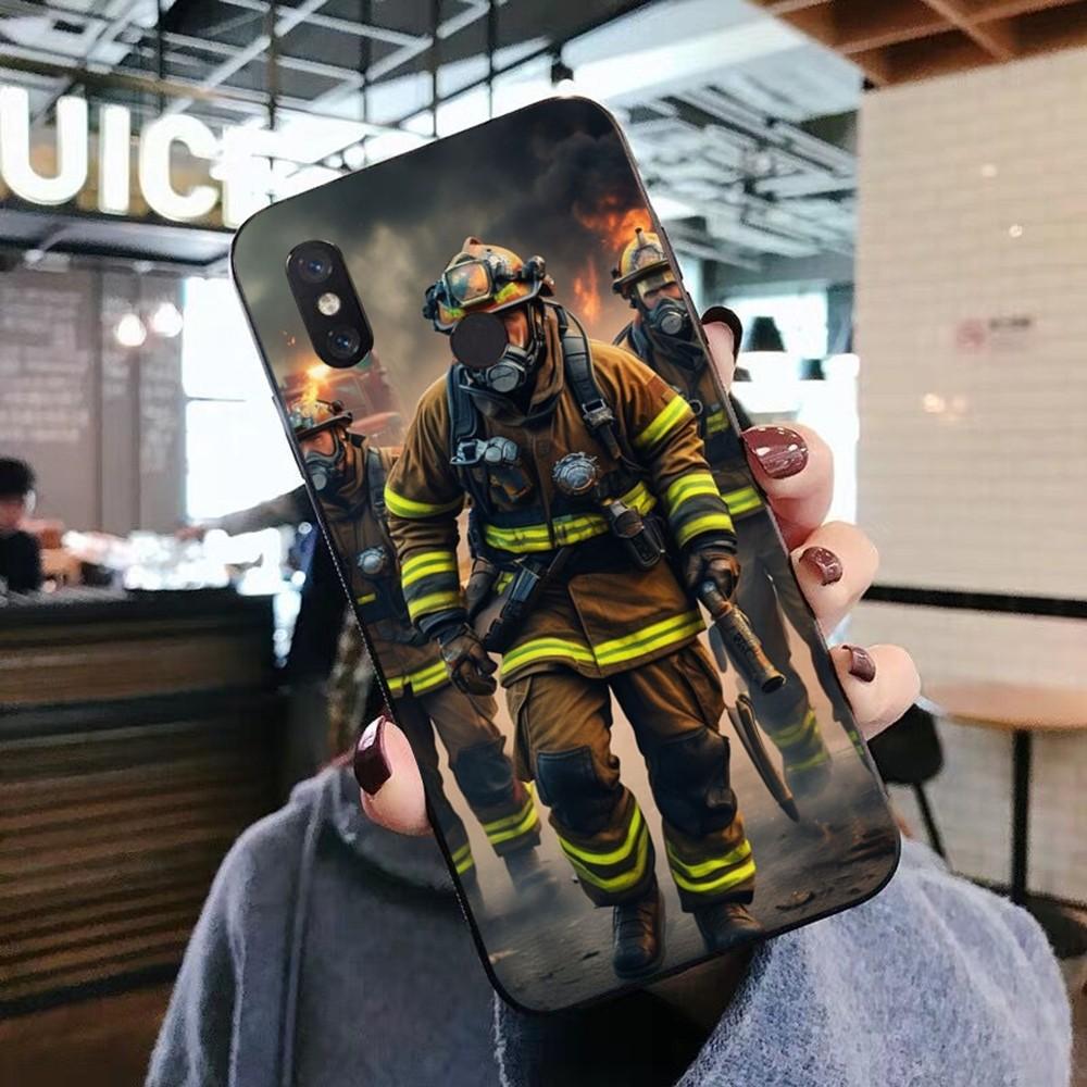 Firefighter Heroes Fireman Luxury Phone Case For Xiaomi Mi 5X 8 9 10 11 12 Lite Pro 10T PocoX3pro PocoM3 Note 10 Pro Lite