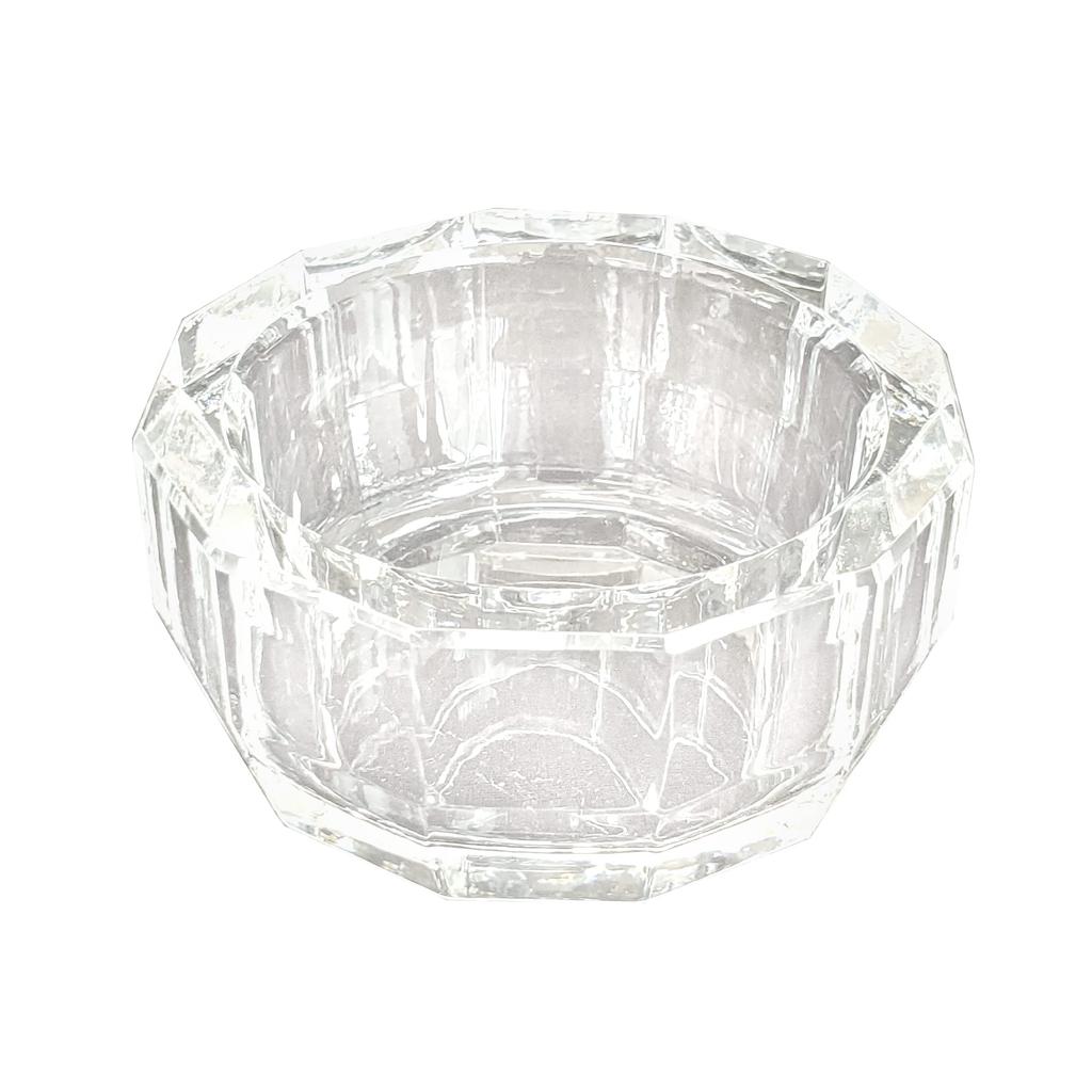 Crown Incense Burner, 2.5 inches, Clear Crystal, Stylish and Modern Buddhist Altar Accessories