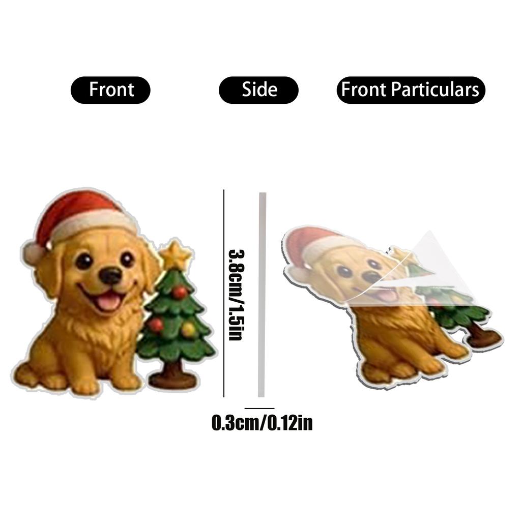 2D Flat Acrylic Box 24pcs Pendant With Airplane Box Funny Christmas Countdown Calendar