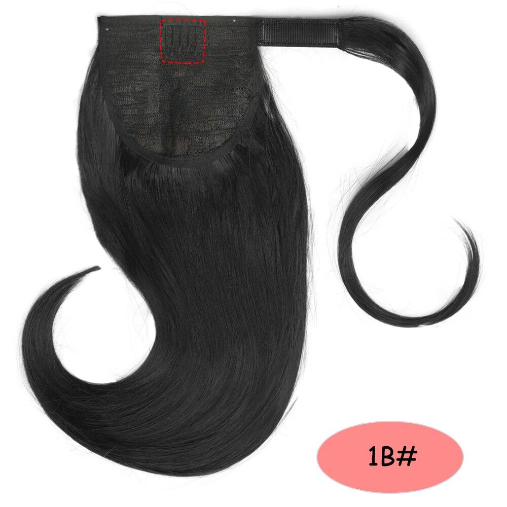 

MISSQUEEN Женская мода Короткий натуральный прямой волнистый хвост с запахом из синтетического волокна Повседневная одежда Наращивание хвоста 45 CM