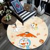 Doraemon Round Area Rug,Carpet Rug for Living Room Bedroom Sofa Playroom Decor,Non-slip Floor Mat