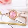 Fashion Women's Wristwatch Gold Bracelet Small Dial Elegant Watch New Cute Women Steel Bracelet Watch Quartz Wristwatch