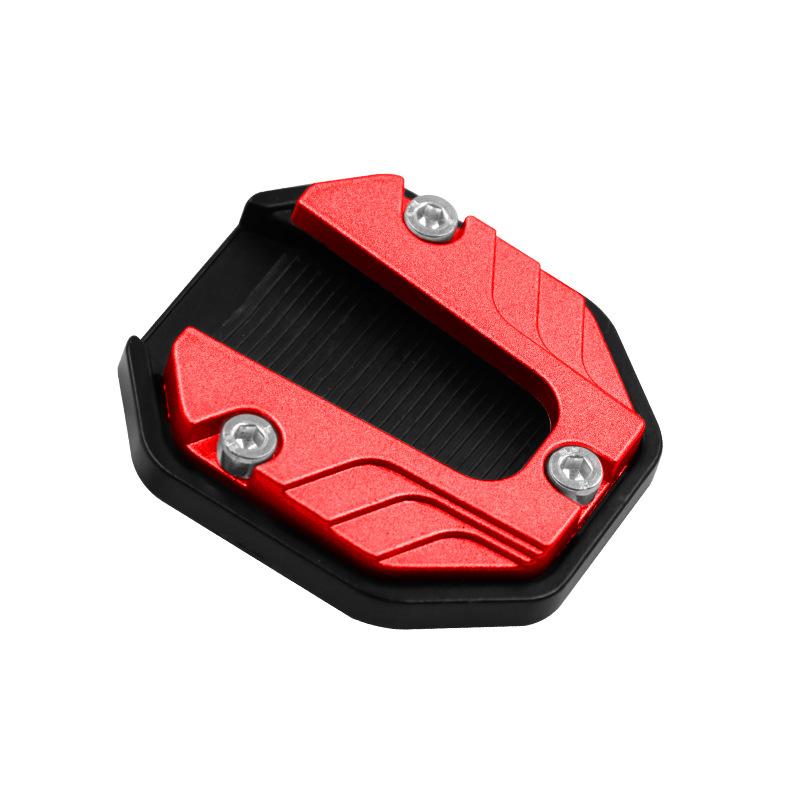 

New Motorcycle Bike Parking Kickstand Extender Foot Side Stand Pad Support Plate Motorbike Accessories красный