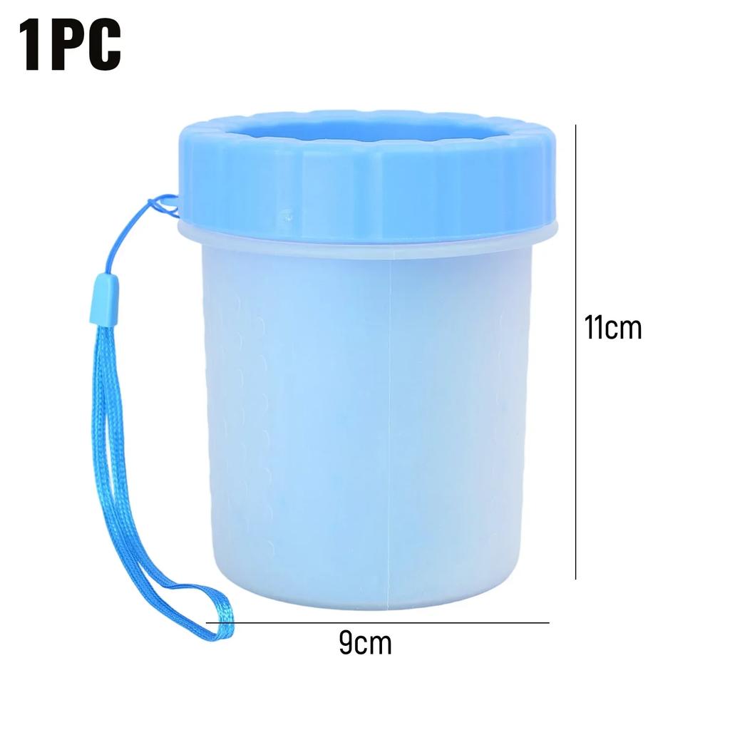 Portable Dog Paw Cleaner Cup Soft Silicone Bristles Pet Foot Washer for Muddy Paws Quick Cleaning Tool