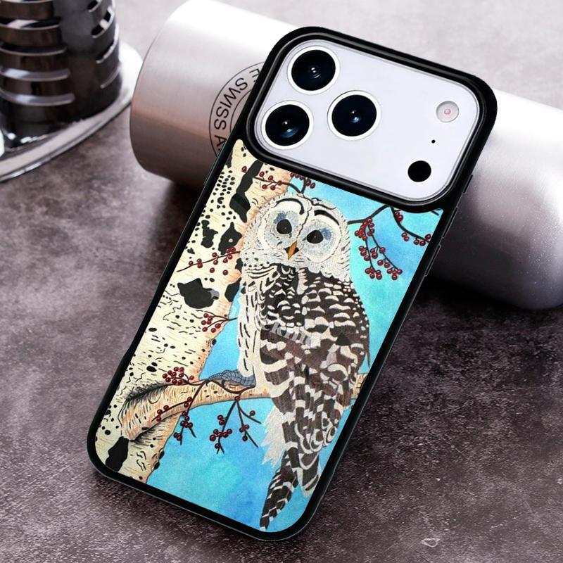 Cute Owl Cartoon Phone Case For iPhone 17 16 15 14 13 12 11 Pro Max Plus 17Air Soft Silicone Cover