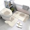 3PCS/SET Marble Pattern Bathroom Mat Soft Toilet Lid Cover Nordic-style Non-Slip Rug  Home Floor