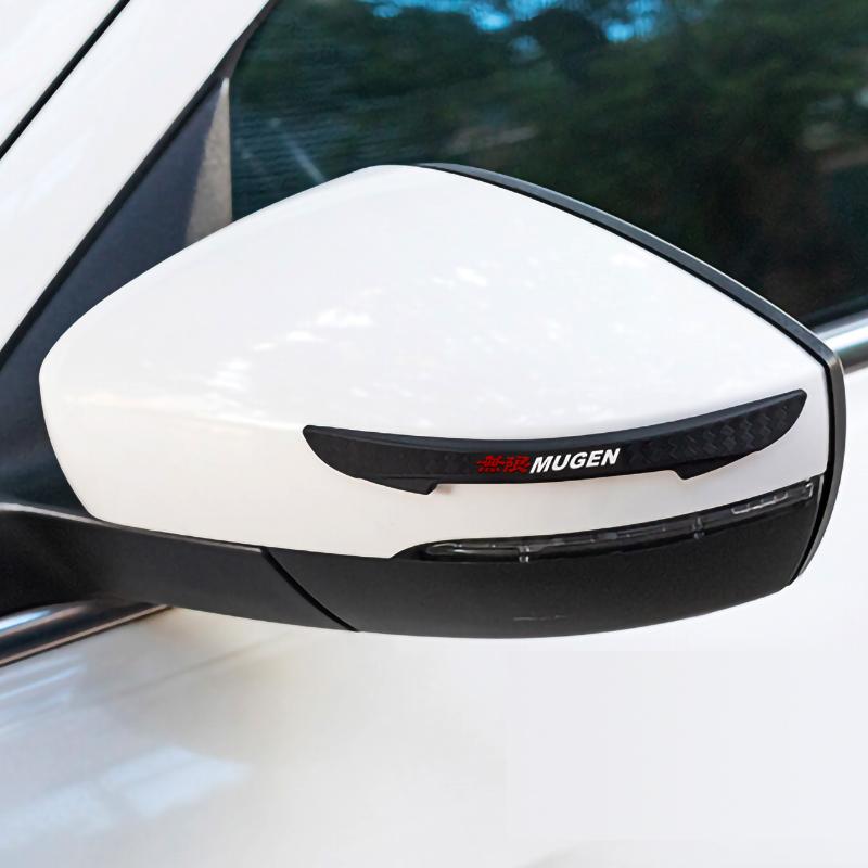 Drwzm3 4Pcs Rubber Car Styling Door Side Edge Anti-collision Bumper Strip Sticker For Honda Civic Accord CRV City HR-V Jazz Valve Core