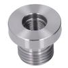 Holzbearbeitungs-Drehbank-Spindelkopf-Spindeladapter Edelstahl 8TPI Außengewinde 33mmx8TPI Innengewinde 20mmx8TPI Drehbank-Spindeladapter