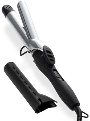 Žehlička na vlasy SALONMOON Curl 32mm s dvojitým negativním iontovým filtrem, kompatibilní se zahraničím, 80℃~220℃ (29 úrovní) Silikonové pouzdro v ceně