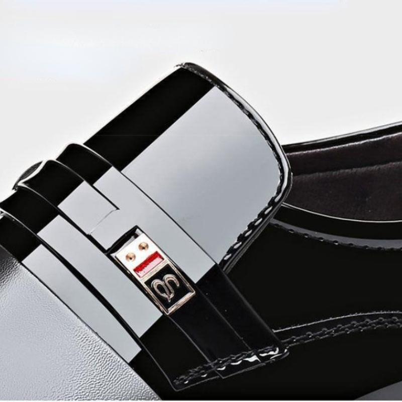 Business Men Casual shoes Classic Mens Oxfords Footwear High Quality Leather Shoes Man's Fashion Social party shoes for Male 44