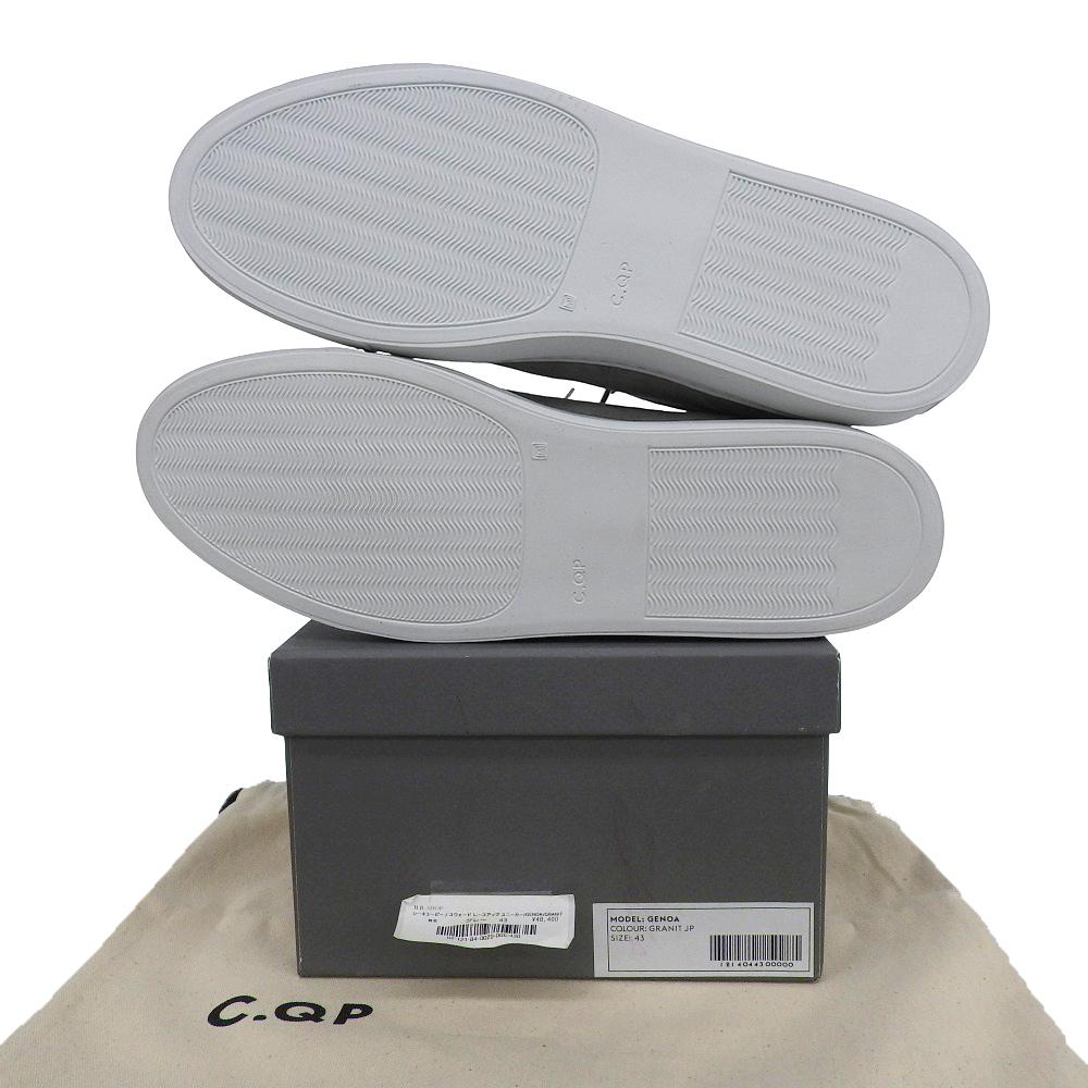 CQP GENOA Men's Suede Lace-Up Low-Top Sneakers, Gray, Size 10.8" Shoes 43 grayUsed