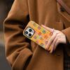 Yellow Plaid Floral Case for iPhone 17 Pro Max - Cartoon Cute Design, Full Wrap