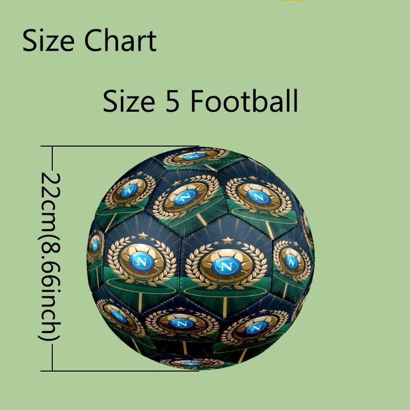 1 pz Pallone da Calcio Design Squadra di Calcio Taglia 5 - Pallone da Calcio Antiscivolo per Attività Sportive all'Aperto, Pallone Resistente per il Gioco