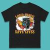 Laute Auspuffrohre retten Leben Hot Rod Kraftfahrzeug Flammender Motor Herren T-Shirt Top