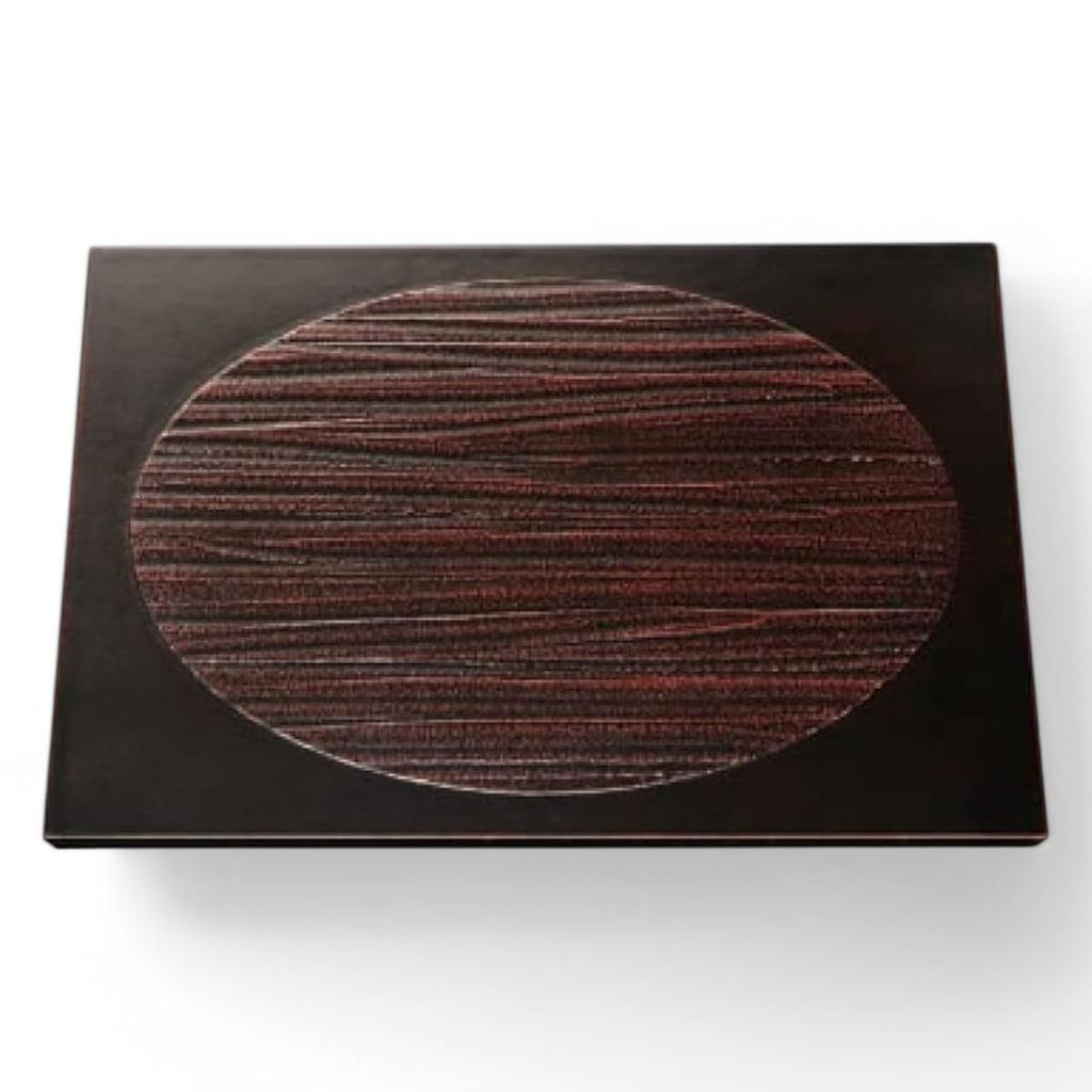 Made In Wooden 1 Diamond Corner Akebono Round Grain J-kitchens Placemat, Tray, Japan, Measure, Step, Pattern,