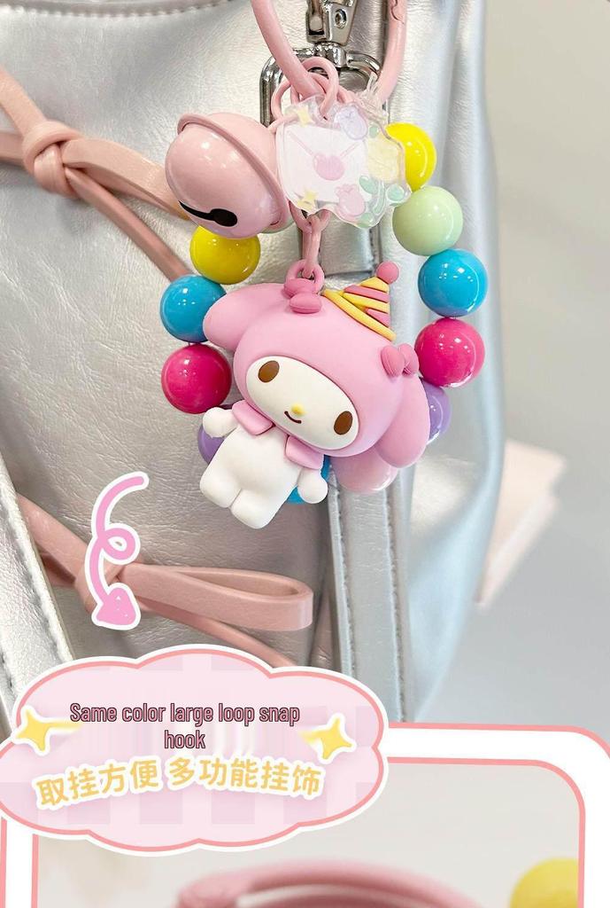 Sanrio Hello Kitty Colorful 50th Anniversary Keychain Pendant - Small Gift