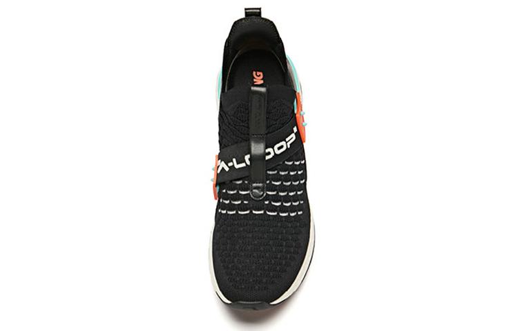 Men's Sneakers Anta Comfortable Cushioning Low top Running Shoes Men's Black Orange