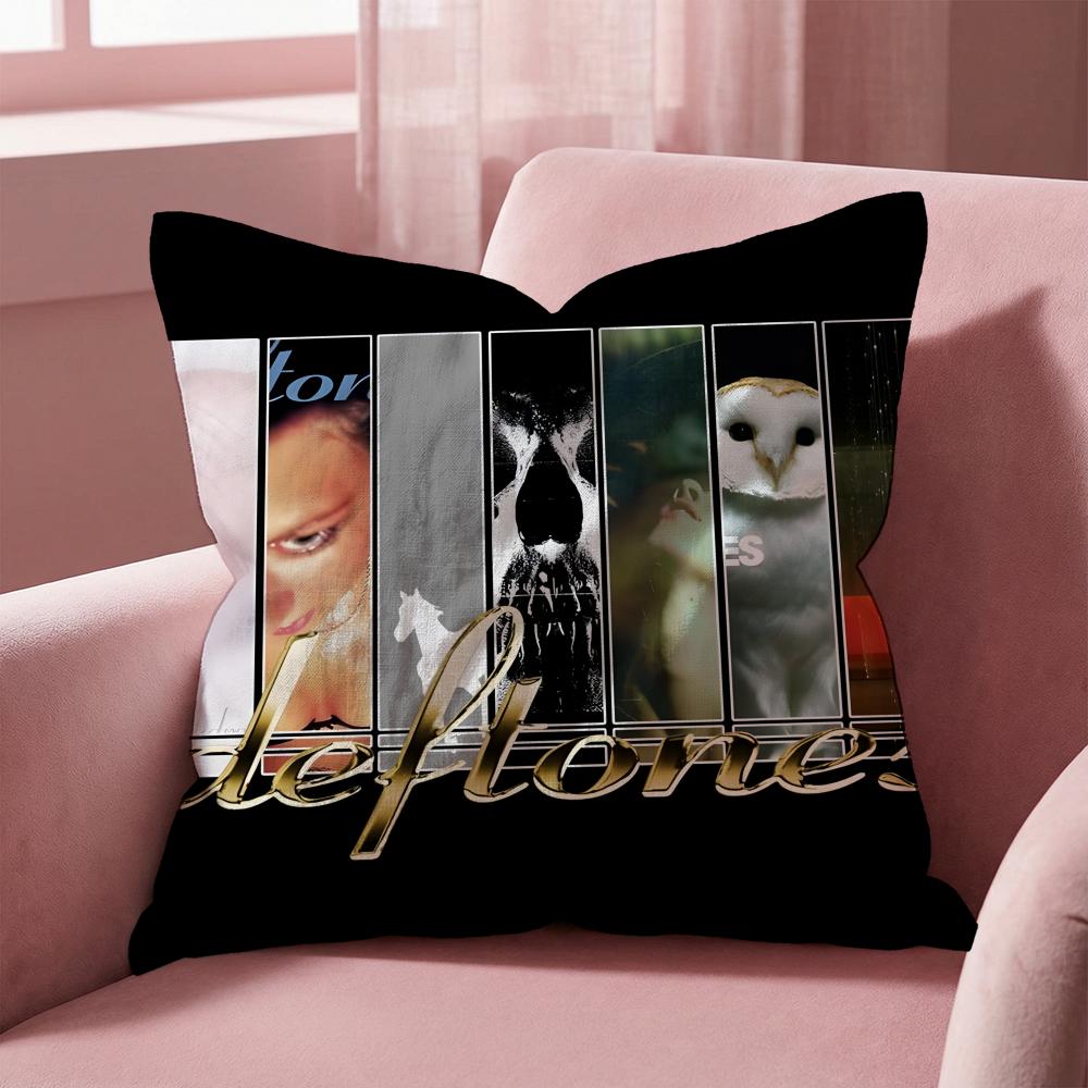 Deftones Cushion Cover Multi-Scene Pillow Cover for Home & Car - Reversible, Soft & Durable for Daily Use