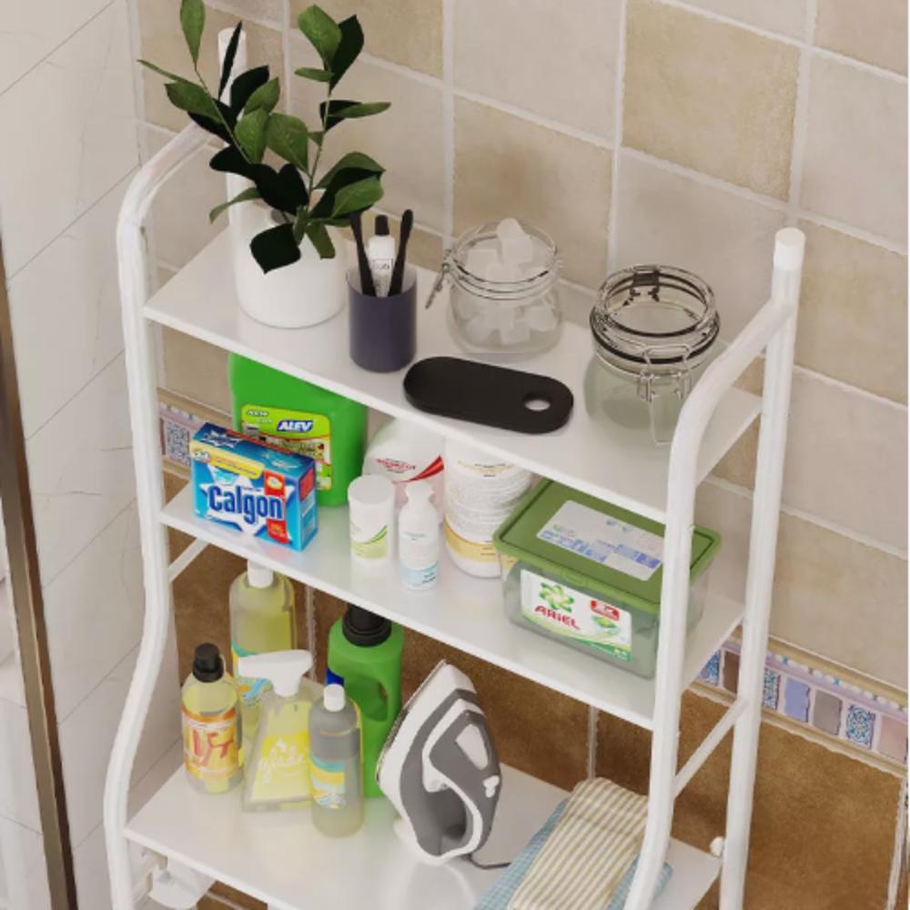 Shelf above the toilet, washing machine, toilet stand, bathroom metal cabinet
