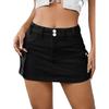 Secret Jam Women Low Waist Slim Denim Mini Skirt High Street Clothing