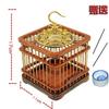 Redwood Copper Topped Grasshopper Cage Large Leaf Yellow Pear Flat Topped Chirping Insect Small Cage Grasshopper Cage