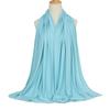 Ramadan Modal Cotton Jersey Hijabs For Woman Long Muslim Scarf Shawl Plain Soft Turban Tie Head Wraps For Women Islamic Clothing