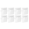 8Pcs Single Pole Light Switch 10A/250V Wall Decorative Paddle Rocker Switch European Regulations