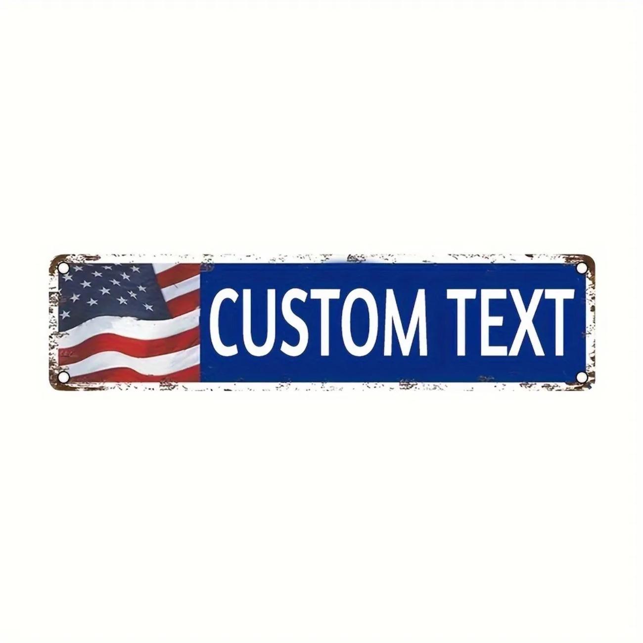 

Custom Vintage Metal Tin Sign Retro Poster Plaque for Home Bar Cafe Garage Wall Art Decor синій