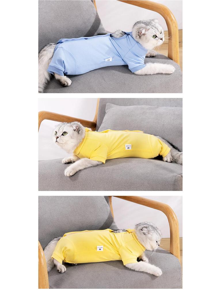 Cat Spay/Neuter Recovery Suit - Post-Op Anti-Lick Pet Clothing