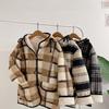 Honey J Reversible Boucle Pattern Hooded Jumper 3color