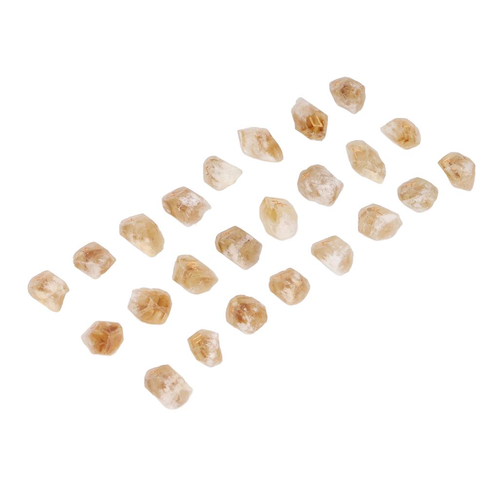 25 Pcs Rune Stone Irregular Crystal Engraved Rune Stone Set for Home Decoration Board Game