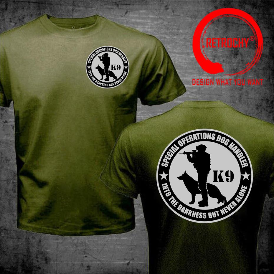 K9 Team K9 Special Operations Handler T Shirt Unisex Cotton Tshirt ONeck Fashion Clothing Short Sleeve Summer Casual Unisexs Tshirt