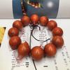 Indonesian Blood Dragon Wood Transparent Prayer Beads Bracelet