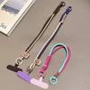 Double Ring Buckle Woven Mobile Phone Lanyard Women Men Universal Anti-Loss Keychains Pendant Wrist Short Straps Accessories