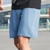 Li Ning Fitness Series Letter Print Solid Color Cotton Shorts Men Shorts Indigo-Blue AKSS351-4