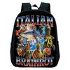 Italian Brainrot Backpack Toddler Boys Kindergarten Bag Cartoon Cappuccino Saaassino School Bags Boys Girls Animals Bookbag Gift