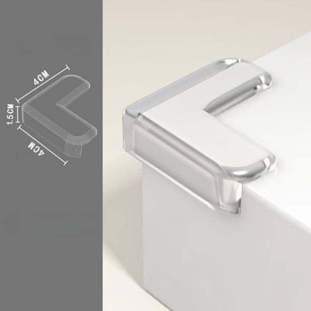 10PCS Baby Safety Silicone Table Corner Protector Furniture Edge Protection Cover Transparent Children Anti Collision Edge Guards