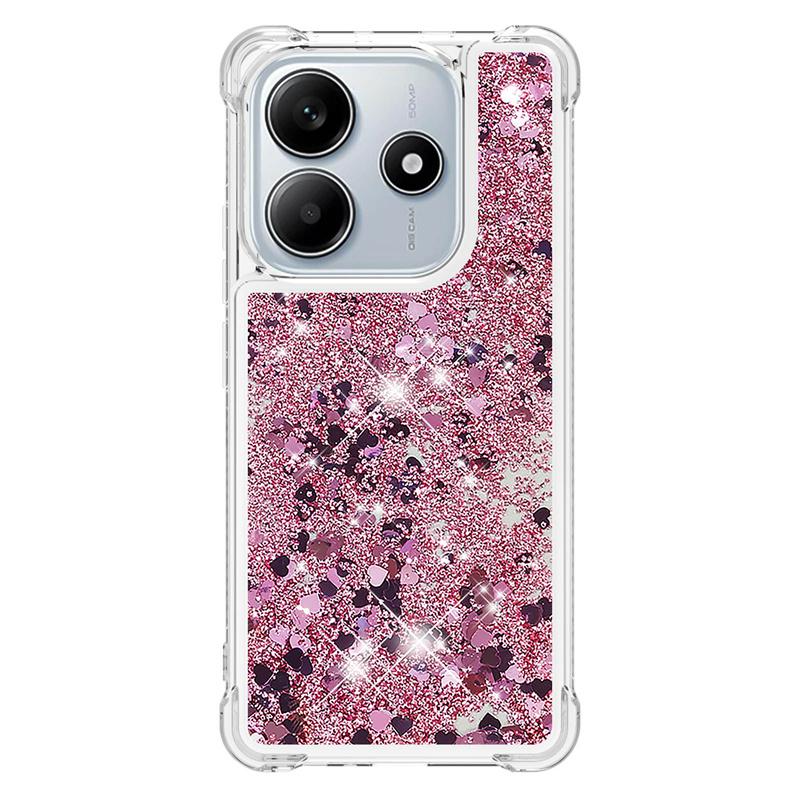 Custodie Note14 5G Custodia Sabbie Mobili per Redmi Note 14 5G Cover Morbida Liquida Bling per Custodia Telefono Xiaomi Redmi Note 14 5G Capa
