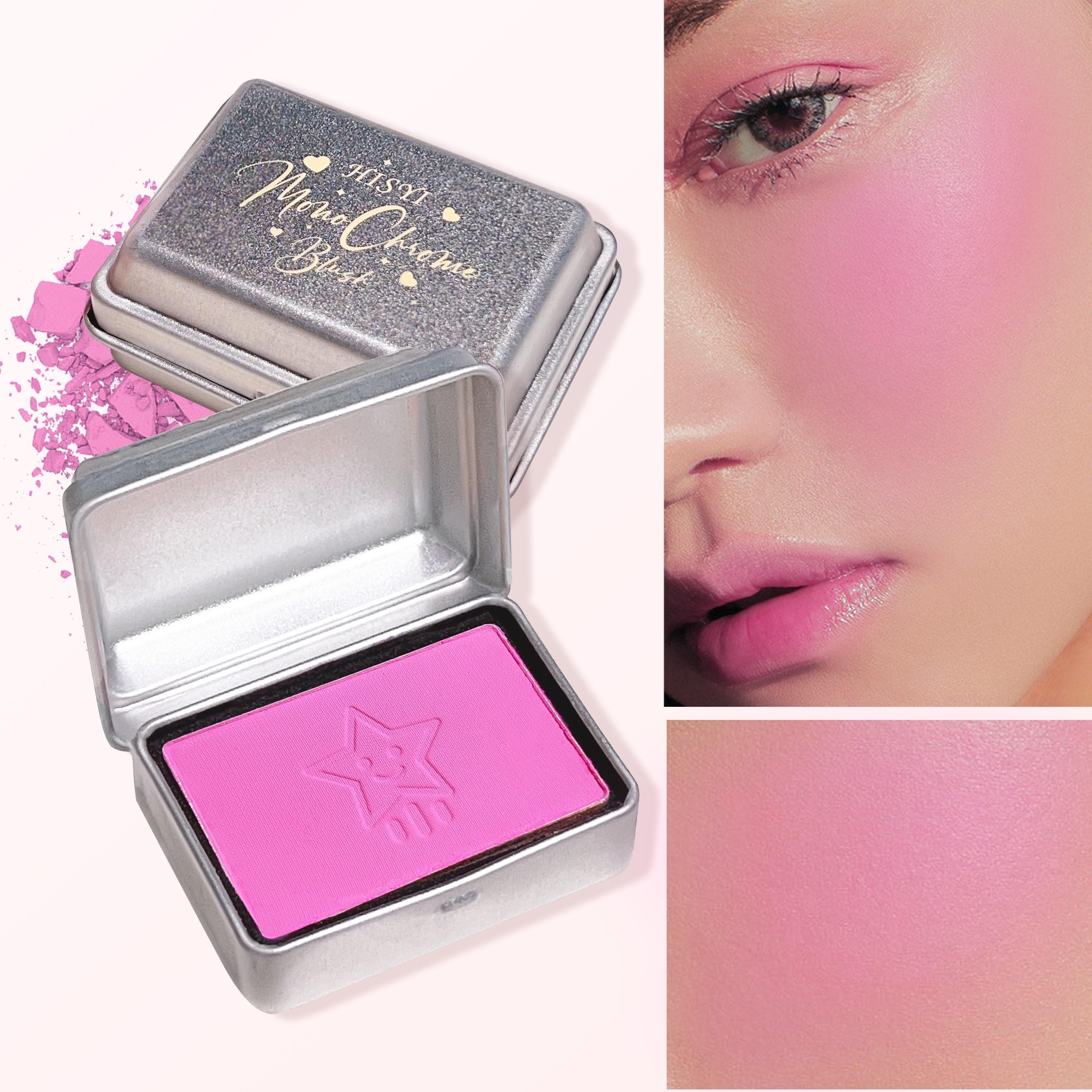 

Водостійка шовковиста пудра-рум яна - & Стійкий матовий фініш, 4-в-1 Натуральне покриття, що нашаровується, Рожеві/Червоні/Персикові тони для всіх бежевих тонів