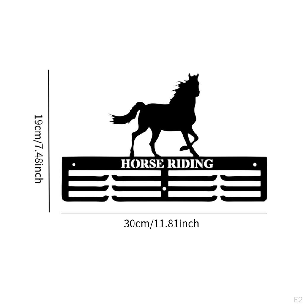 Medaillenhalter, Reitsport-Hürdenhalter, Robuster Wandmontierter Eisen-Sportmedaillen-Ausstellungsständer für