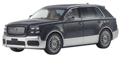 Kyosho Original 1/43 Scale Toyota Century (Reimei) (Gray/Silver) with Mid-Brown Interior, Finished Model, KS03926GS