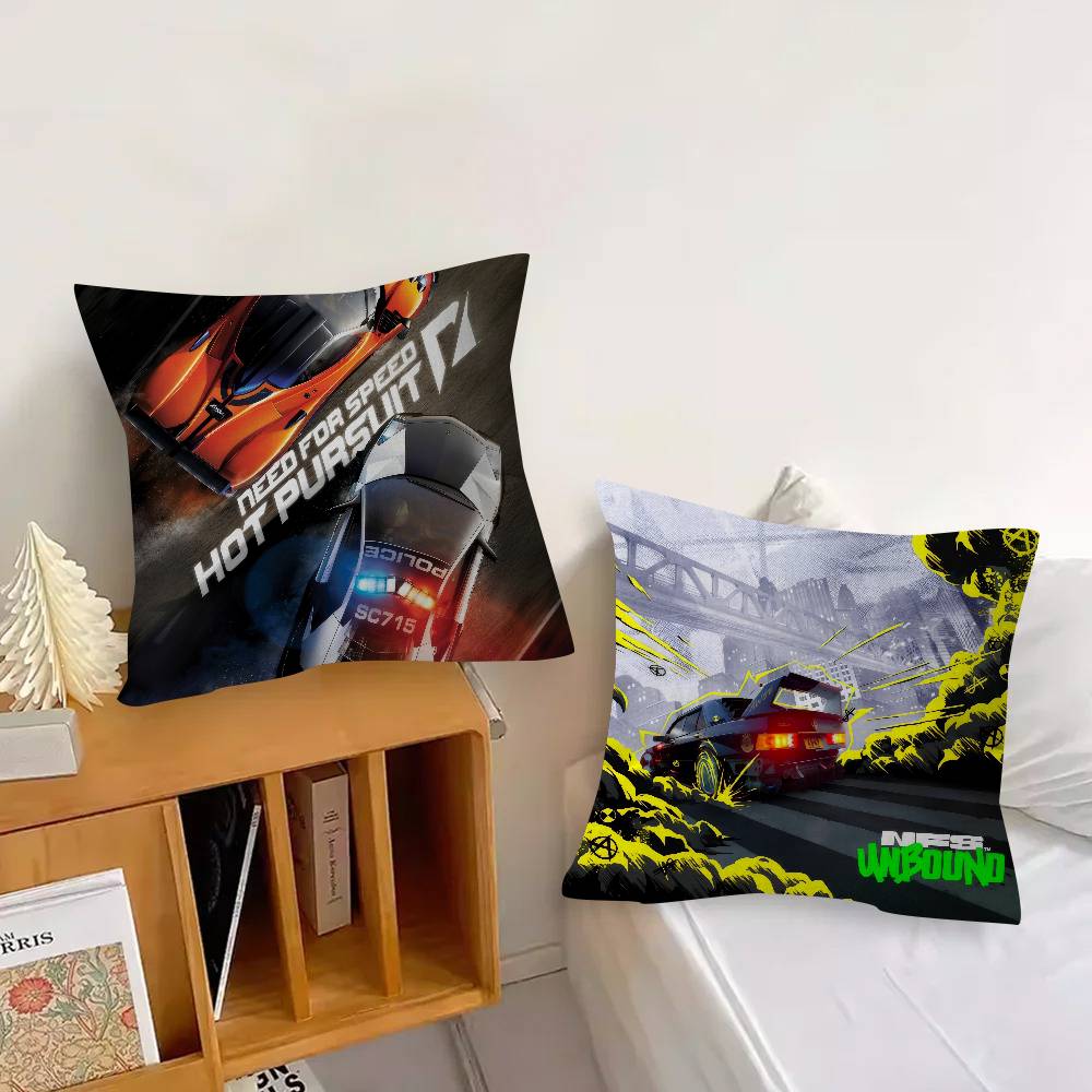 Rally N-n-need For Speed   Personalized Pillow Dust Cover Bedroom Kids Party Decoration Pillowcase Birthday Children Gift