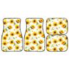 Printed Sunflower Car Universal Floor Mat Four Pieces Dust-Proof And Dirt-Resistant Car Floor Mat Interior Fashionable