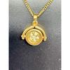 Used GIVENCHY Rotating Top Necklace Gold Vintage
